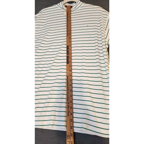 Vintage American Eagle for Her Mock Turtleneck White Green Stripe‎ Top Sz M NWT - Picture 3 of 8